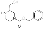 Structure of 4-N-CBZ-2-HYDROXYMETHYL-PIPERAZINE