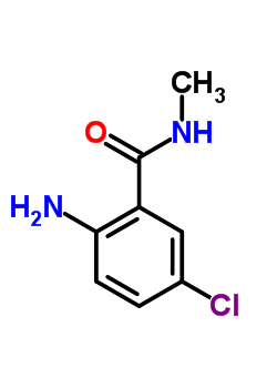 Structure of 2-amino-5-chloro-N-methylbenzamide