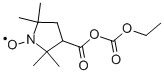 Structure of 3-[(ETHOXYCARBONYL)OXYCARBONYL]-2,5-DIHYDRO-2,2,5,5-TETRAMETHYL-1H-PYRROL-1-YLOXY