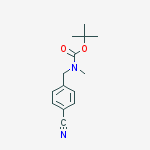 Structure of Tert-butyl N-[(4-cyanophenyl)methyl]-n-methylcarbamate