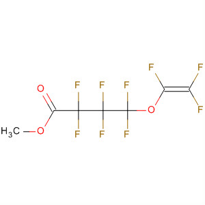 Structure of Butanoic acid, 2,2,3,3,4,4-hexafluoro-4-[(trifluoroethenyl)oxy]-,methylester