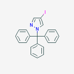Structure of 1H-Pyrazole, 4-iodo-1-(triphenylmethyl)-