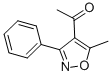 4-乙酰基-5-甲基-3-苯基异恶唑结构式