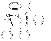 Structure of ((R,R)-2-AMINO-1,2-DIPHENYLETHYL)[(4-TOLYL)SULFONYL]AMIDO](P-CYMENE)RUTHENIUM(II)CHLORIDE