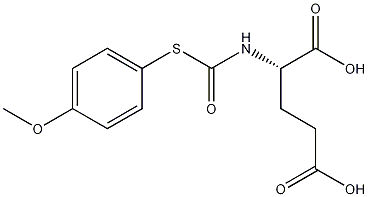Structure of (2S)-2-[(4-methoxyphenyl)sulfanylcarbonylamino]pentanedioic acid