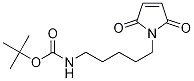 Structure of CarbaMic acid, [5-(2,5-dihydro-2,5-dioxo-1H-pyrrol-1-yl)pentyl]-, 1,1-diMethylethyl ester