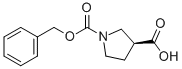 Structure of (S)-1-Cbz-pyrrolidine-3-carboxylic acid