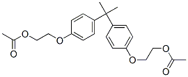 Structure of 2,2-[(1-methylethylidene)bis(4,1-phenyleneoxy)]bisethyl diacetate