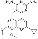 Structure of 5-[(2-cyclopropyl-7,8-dimethoxy-2H-chromen-5-yl)methyl]pyrimidine-2,4- diamine