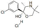 Structure of (2S,3S)-2-(3-CHLORO-PHENYL)-3,5,5-TRIMETHYL-MORPHOLIN-2-OL HYDROCHLORIDE