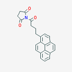 2,5-Pyrrolidinedione, 1-[1-oxo-4-(1-pyrenyl)butyl]-结构式