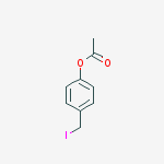 Structure of 4-(iodomethyl)phenyl Acetate