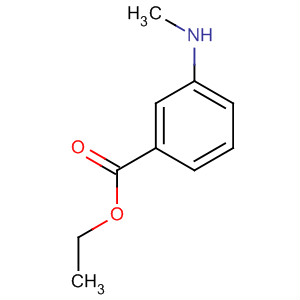Structure of Benzoic acid, 3-(methylamino)-, ethyl ester