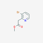 Structure of methyl 2-(3-bromopyridin-2-yl)acetate