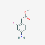 Methyl 2-(4-amino-2-fluorophenyl)acetate结构式