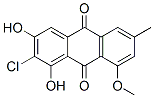 2-Chloro-1,3-dihydroxy-8-methoxy-6-methylanthraquinone结构式