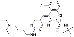 Structure of N-[6-(2,6-Dichlorophenyl)-2-[[4-(diethylamino)butyl]amino]pyrido[2,3-d]pyrimidin-7-yl]-N'-(1,1-dimethylethyl)urea