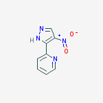 Structure of Pyridine, 2-(4-nitro-1H-pyrazol-3-yl)-