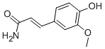 Structure of 4-HYDROXY-3-METHOXYCINNAMIDE