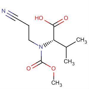 Structure of L-Valine, N-(2-cyanoethyl)-N-(methoxycarbonyl)-