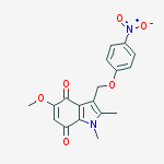 Structure of 5-methoxy-1,2-dimethyl-3-[(4-nitrophenoxy)methyl]indole-4,7-dione