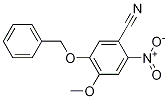Structure of Benzonitrile, 4-Methoxy-2-nitro-5-(phenylMethoxy)-