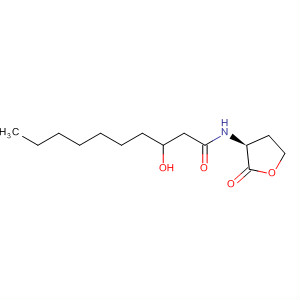 Decanamide, 3-hydroxy-N-[(3S)-tetrahydro-2-oxo-3-furanyl]-结构式
