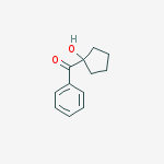 Structure of Methanone, (1-hydroxycyclopentyl)phenyl-