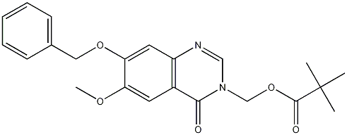 Structure of 7-Benzyloxy-6-methoxy-3-[(pivaloyloxy)methyl]-3,4-dihydroquinazolin-4-one