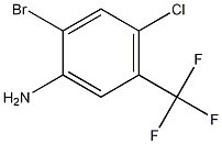 Structure of 2-Bromo-4-chloro-5-(trifluoromethyl)benzenamine