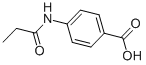 Structure of 4-(propionylamino)benzoic acid