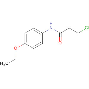 Structure of Propanamide, 3-chloro-N-(4-ethoxyphenyl)-