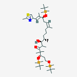 (3S,6R,7S,8S,12Z,15S,16E)-1,3,15-TRIS-{[TERT-BUTYL(DIMETHYL)SILYL]OXY}-7-HYDROXY-4,4,6,8,12,16-HEXAMETHYL-17-(2-METHYL-1,3-THIAZOL-4-YL)HEPTADECYL-12,16-DIEN-5-ONE结构式