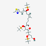 Structure of (3S,6R,7S,8S,12Z,15S,16E)-3,7,15-TRIS-{[TERT-BUTYL(DIMETHYL)SILYL]OXY}-1-HYDROXY-4,4,6,8,12,16-HEXAMETHYL-17-(2-METHYL-1,3-THIAZOL-4-YL)HEPTADECA-12,16-DIEN-5-ONE