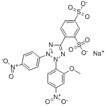 Structure of 2-(2-Methoxy-4-nitrophenyl)-3-(4-nitrophenyl)-5-(2,4-disulfophenyl)-2H-tetrazolium sodium salt