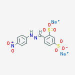 Structure of 2,4-DISULFOBENZALDEHYDE-4'-NITROPHENYLHYDRAZINE, DISODIUM SALT