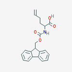 Structure of (RS)-2-(Fmoc-amino)-5-hexenoic acid