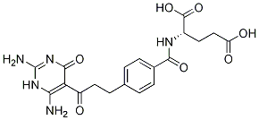 Structure of N-[4-[3-(2,6-DiaMino-1,4-dihydro-4-oxo-5-pyriMidinyl)-3-oxopropyl]benzoyl]-L-glutaMic Acid