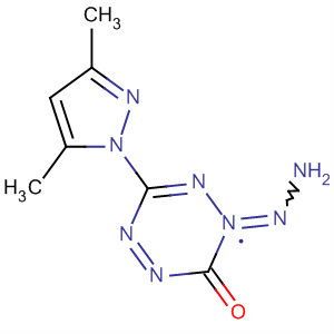 Structure of 1,2,4,5-Tetrazin-3(2H)-one, 6-(3,5-dimethyl-1H-pyrazol-1-yl)-,hydrazone