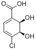 Structure of (2R,3R)-1-CARBOXY-4-CHLORO-2,3-DIHYDROXYCYCLOHEXA-4,6-DIENE, 95