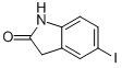 Structure of 2H-INDOL-2-ONE, 1,3-DIHYDRO-5-IODO-
