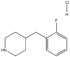 4-(2-氟苄基)哌啶结构式