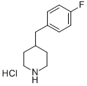 Structure of 4-(4-FLUOROBENZYL)PIPERIDINE HYDROCHLORIDE