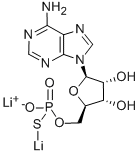 Structure of ADENOSINE 5-O-THIOMONOPHOSPHATE DILITHIUM SALT