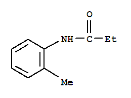 N-(2-Methylphenyl)propanamide结构式