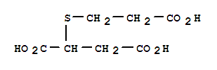 Structure of Butanedioic acid,2-[(2-carboxyethyl)thio]-