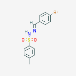 Structure of 4-BROMOBENZALDEHYDE TOSYLHYDRAZONE,98%