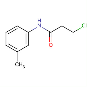 Structure of Propanamide, 3-chloro-N-(3-methylphenyl)-