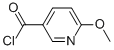 Structure of 3-Pyridinecarbonylchloride, 6-methoxy-