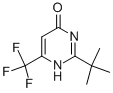 Structure of 2-(1,1-DIMETHYLETHYL)-6-(TRIFLUOROMETHYL)-4(1H)-PYRIMIDINONE